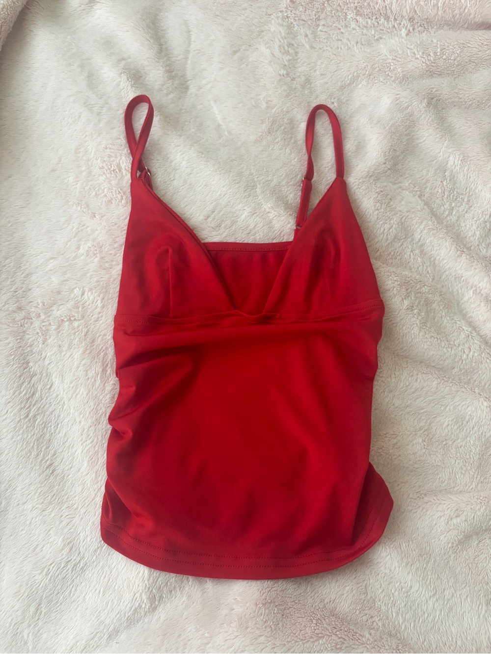 Red Women's Cami Tank Top - Sleek Everyday Layering